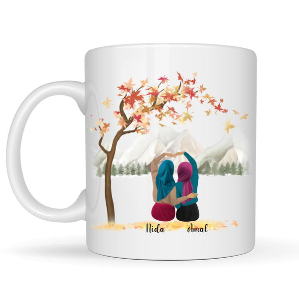 Hijabi Besties Mountain - Personalized Mug