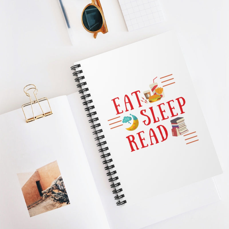 Eat Sleep Read - Spiral Notebook