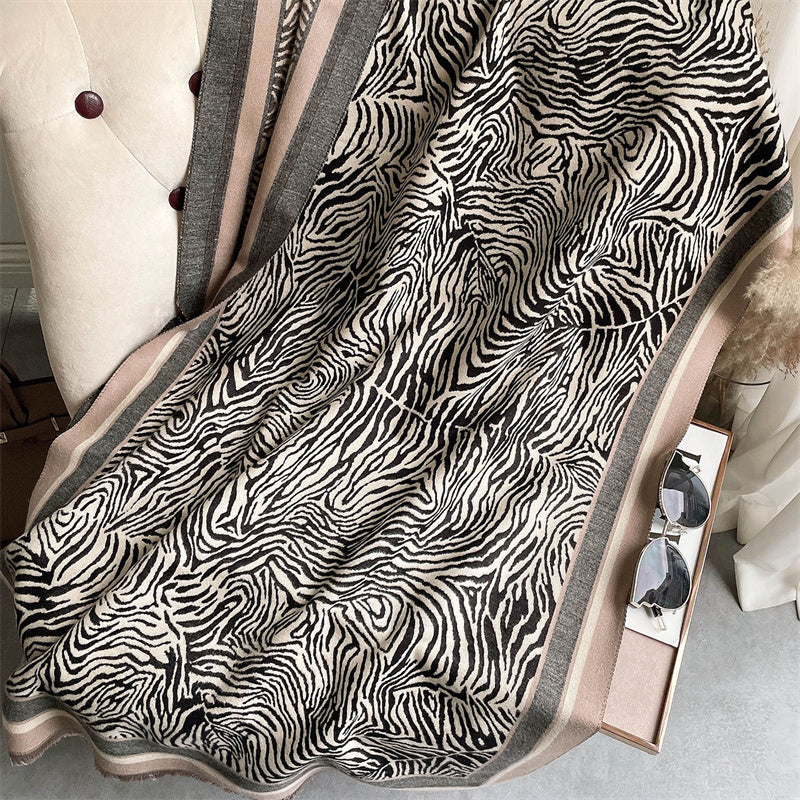 Zebra Effect Shawl