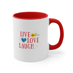 Live Love Laugh - Two Tone Mug