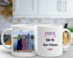 Hijabi Sisters #1 - Personalized Mug