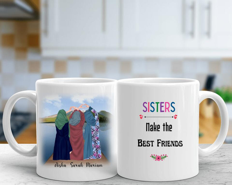 Hijabi Sisters #1 - Personalized Mug