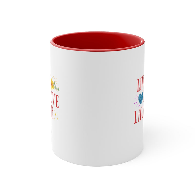 Live Love Laugh - Two Tone Mug