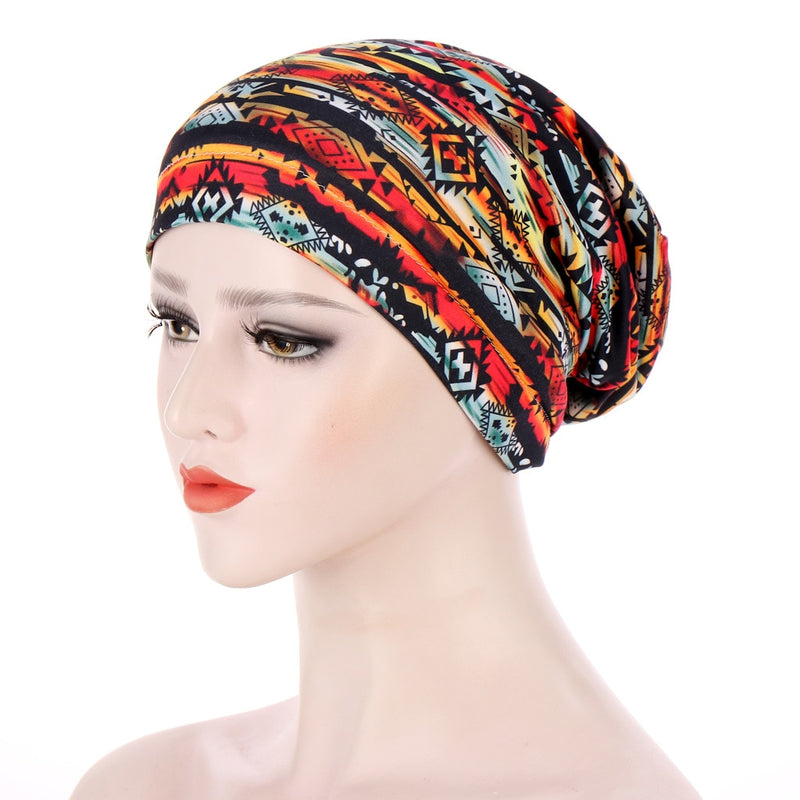 Elastic Turban Cap