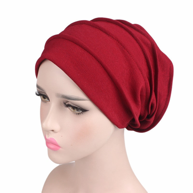 Elastic Turban Cap