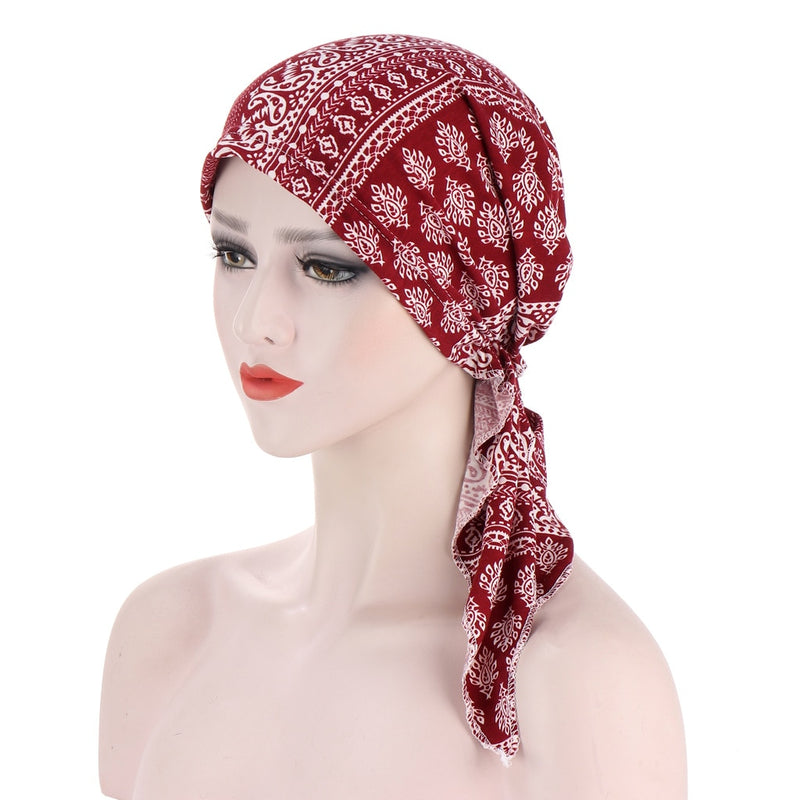 Elastic Turban Cap