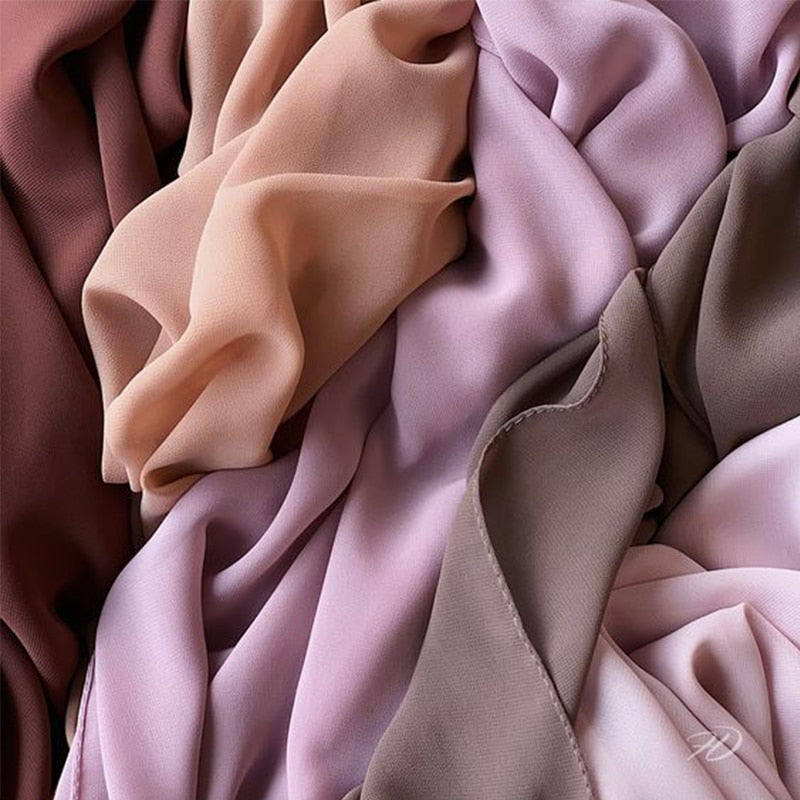 Solid Chiffon Hijab