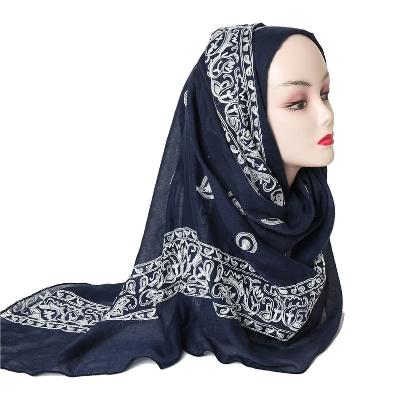 Cotton Embroidered Hijab