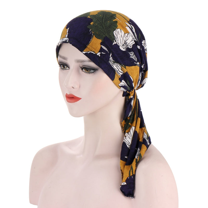 Elastic Turban Cap