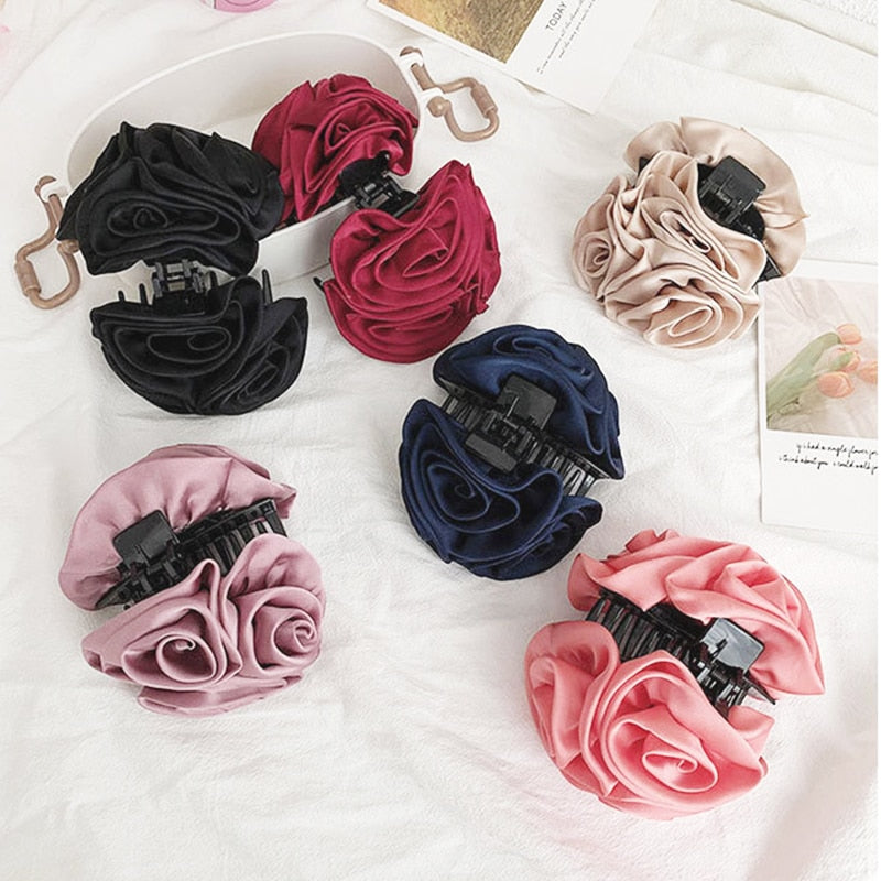 Rose Flower Hair Clip