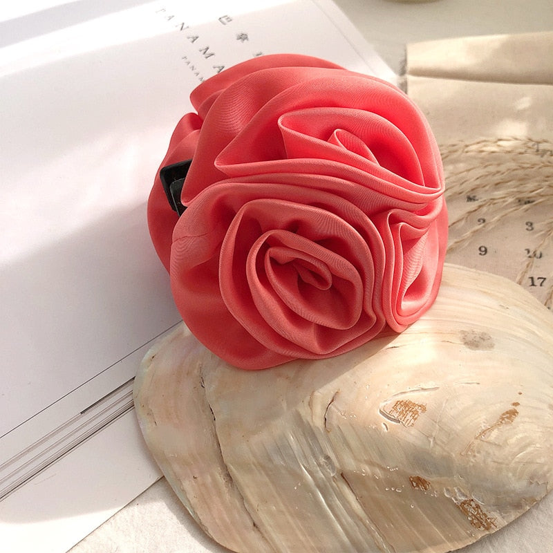 Rose Flower Hair Clip