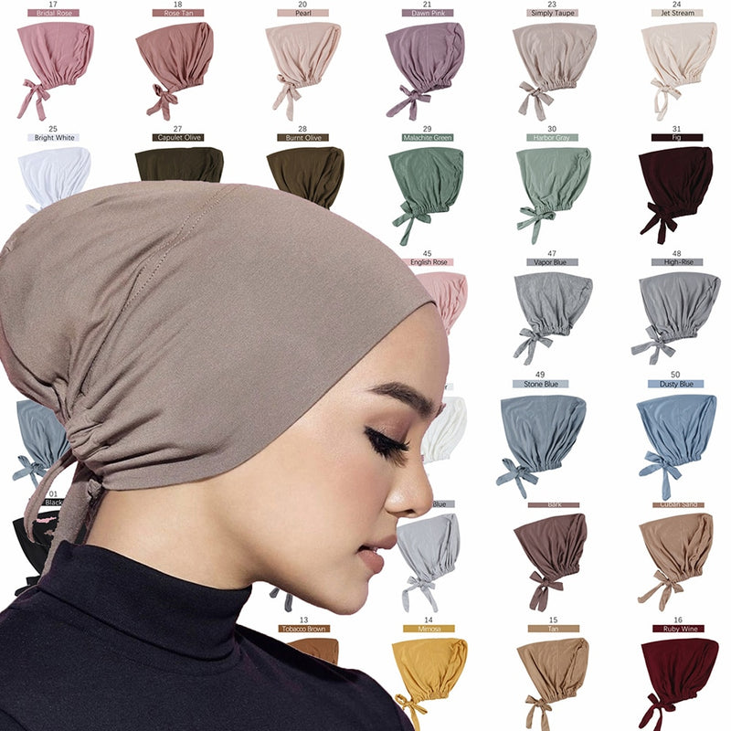 Tie Back Hijab Caps