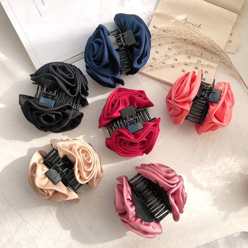 Rose Flower Hair Clip