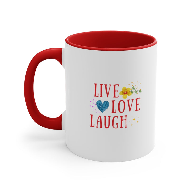 Live Love Laugh - Two Tone Mug