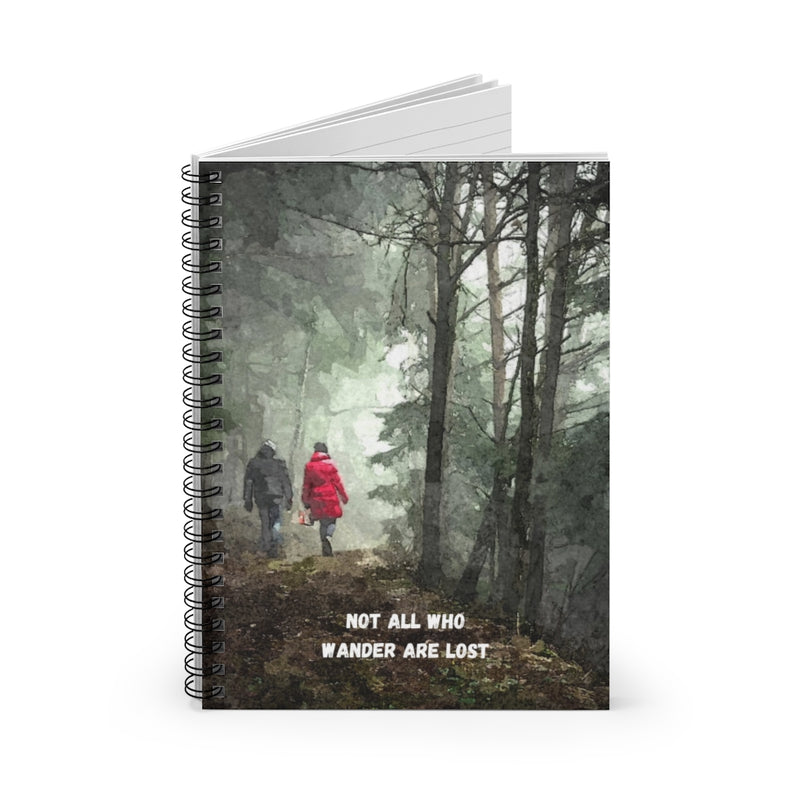 Not all who Wander - Spiral Notebook