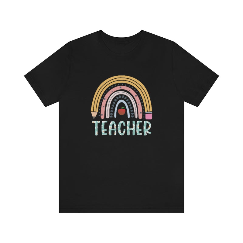 Teacher Rainbow - Jersey Short Sleeve Tee