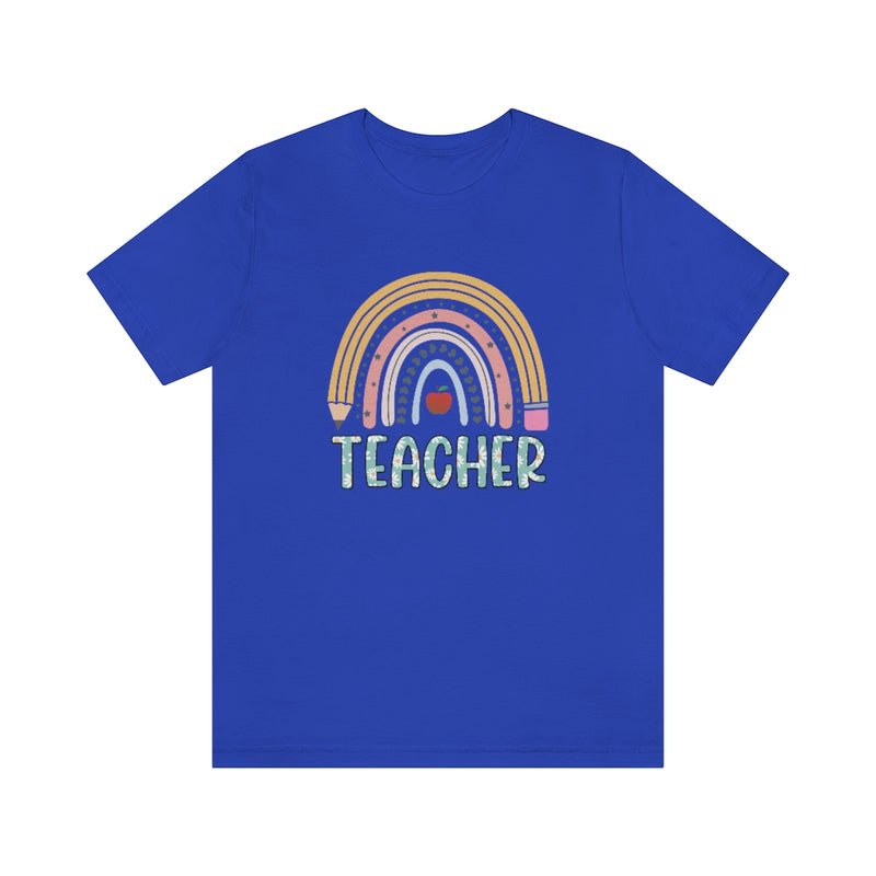 Teacher Rainbow - Jersey Short Sleeve Tee