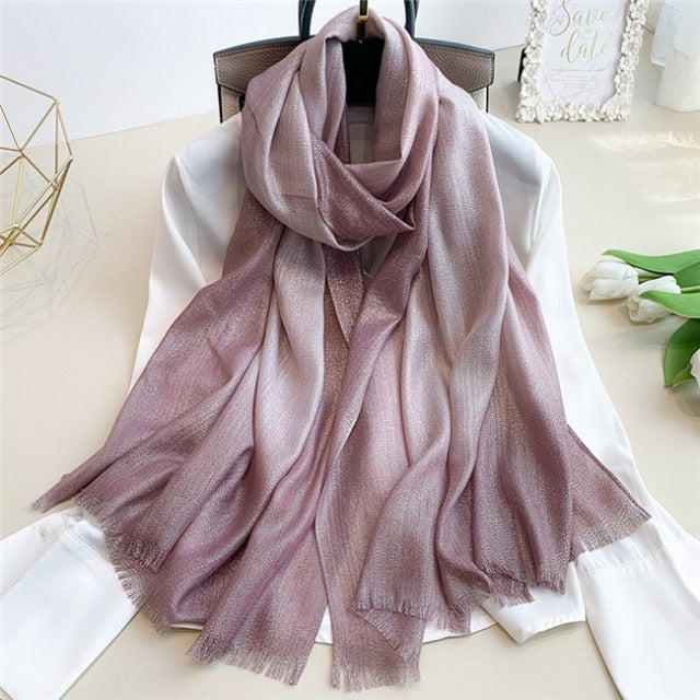 Gradient Glitter Scarves