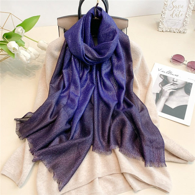 Gradient Glitter Scarves