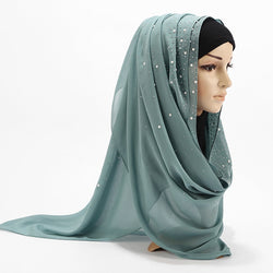 Pearl Chiffon Hijab