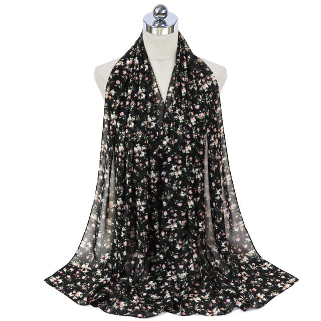 Floral Chiffon Hijab