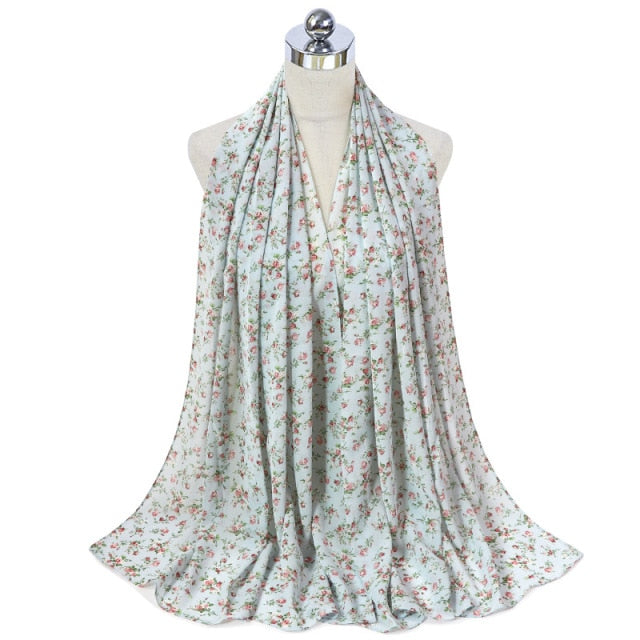 Floral Chiffon Hijab