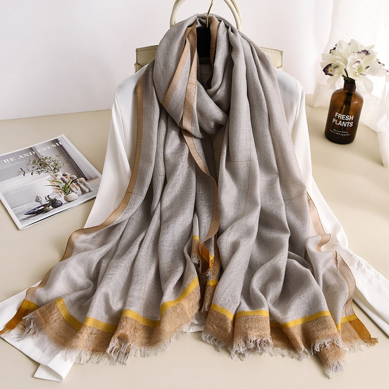 Cotton-Silk Scarf