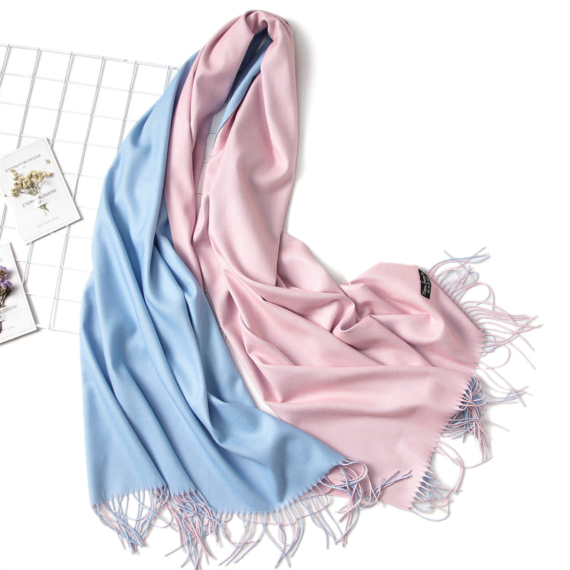 Solid Colored Reversible Shawls