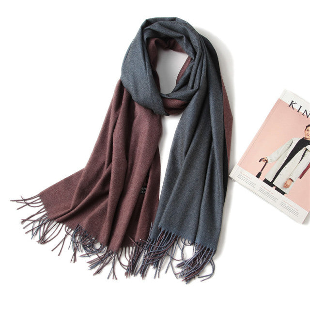 Solid Colored Reversible Shawls