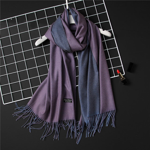 Solid Colored Reversible Shawls