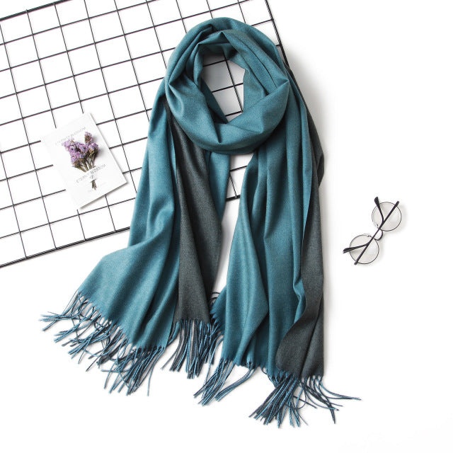 Solid Colored Reversible Shawls