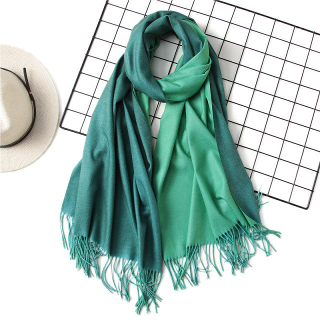 Solid Colored Reversible Shawls