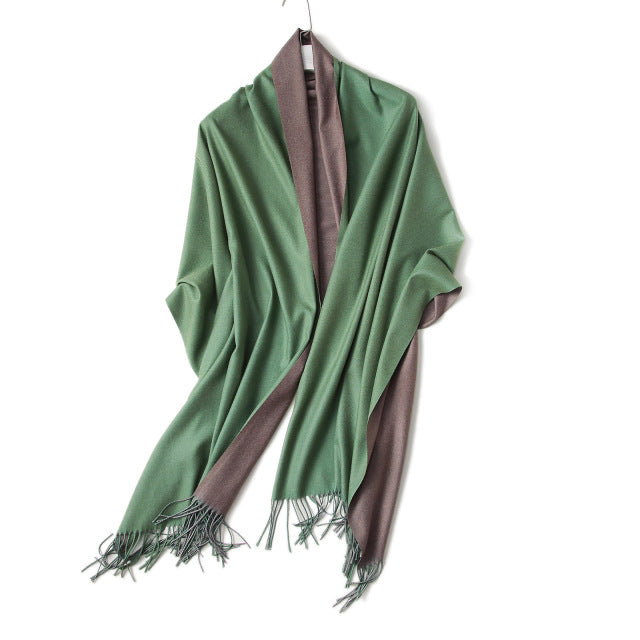 Solid Colored Reversible Shawls