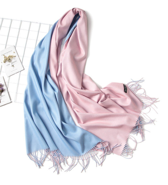 Solid Colored Reversible Shawls