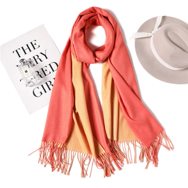 Solid Colored Reversible Shawls