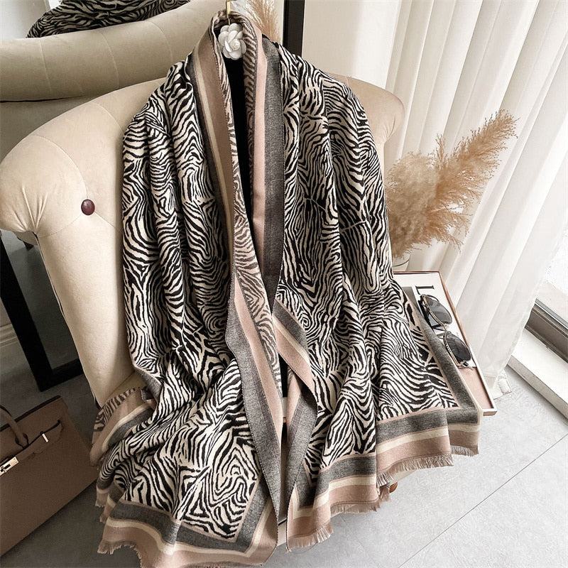 Zebra Effect Shawl