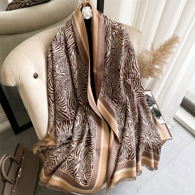 Zebra Effect Shawl