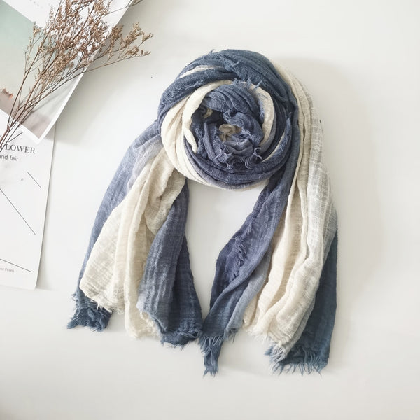 Double Color Cotton Scarf